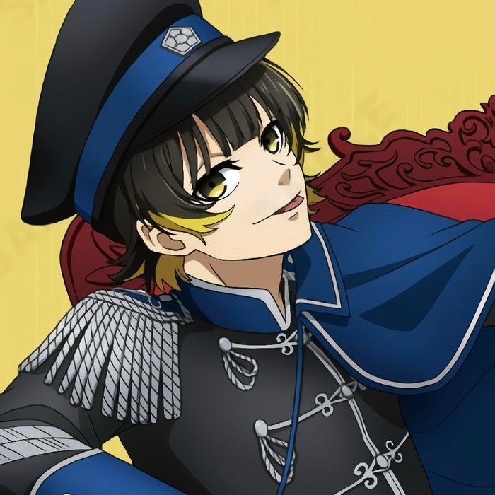 Athletic confidence theme blue block anime pfp