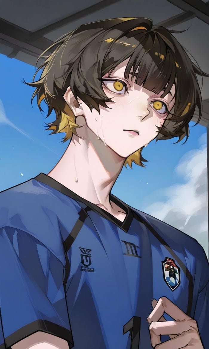 Bachira pfp capturing energetic soccer movement feel