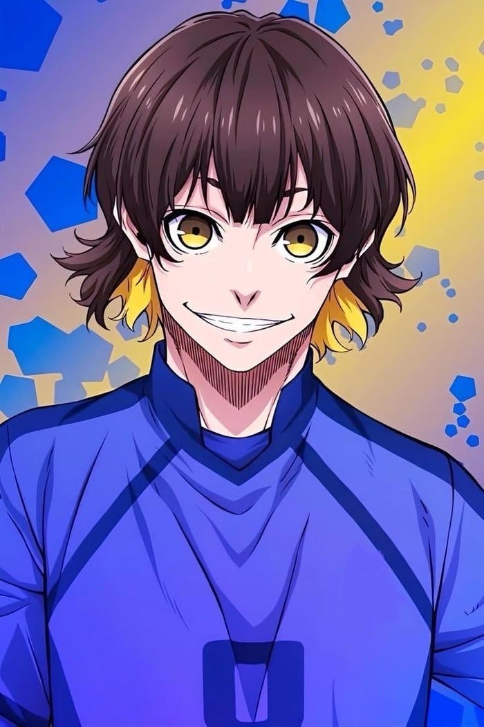 Bachira pfp highlighting creative soccer personality