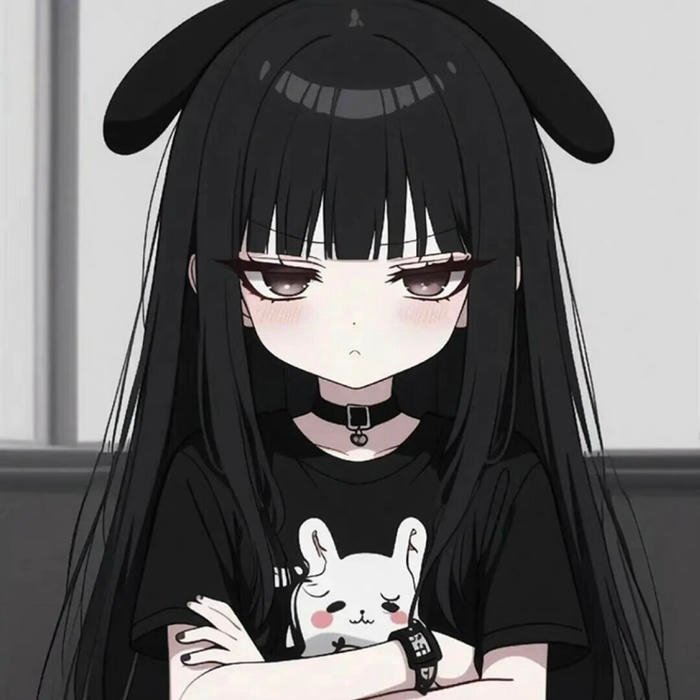 Black girl cn pfp character drawn for pfp use