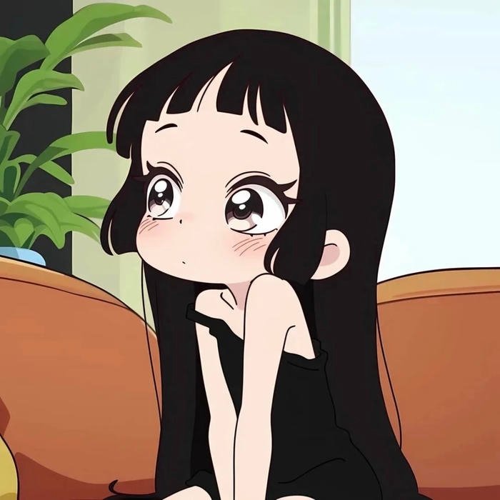 Black girl cn pfp illustrated character for profile