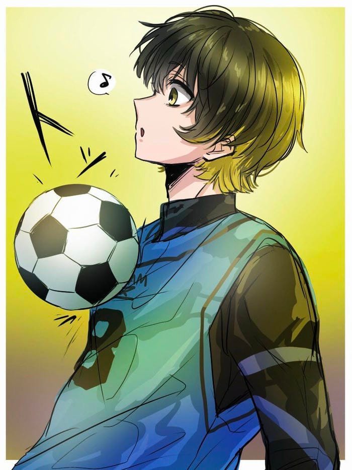 Blue Lock anime bachira pfp with clear character focus