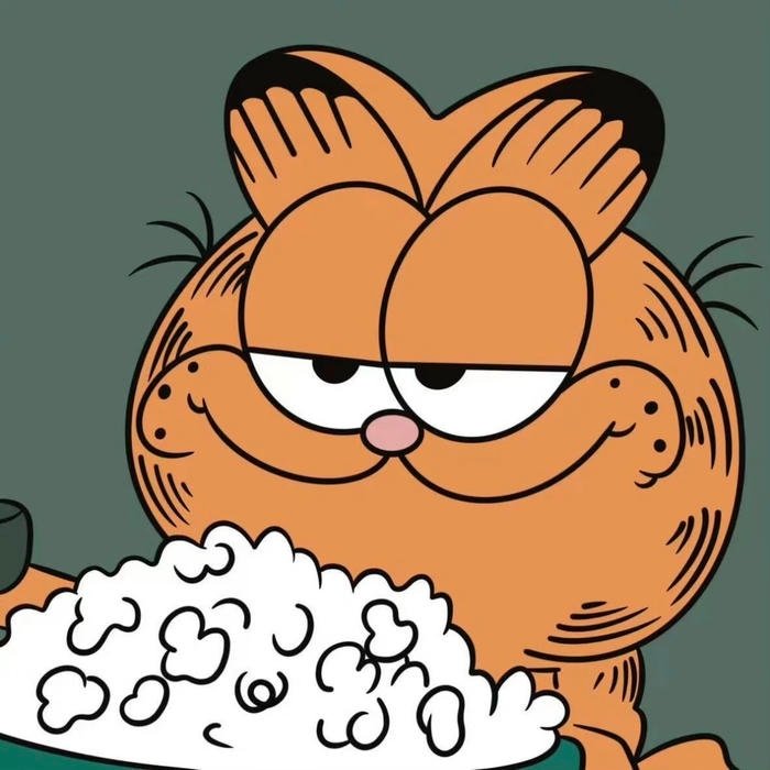 Cartoon cat pfp portrait for social accounts