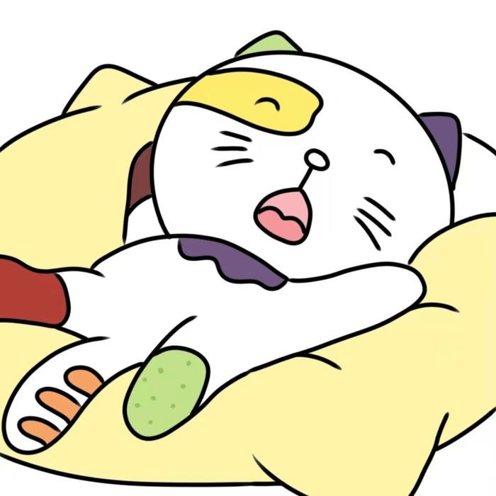 Cat themed cartoon avatar for pfp