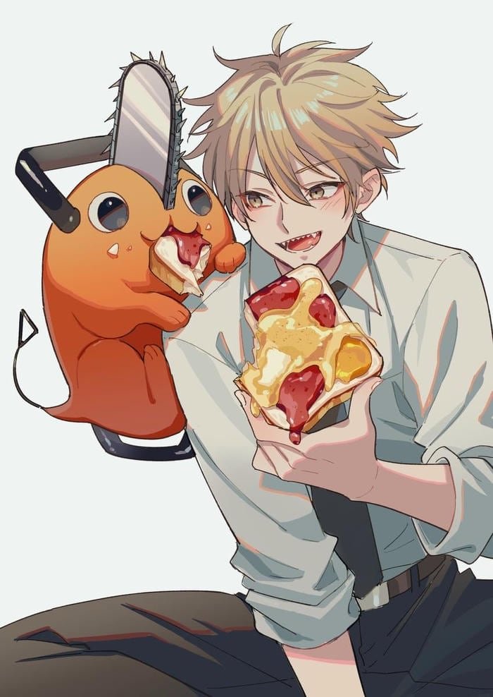 Chainsaw Man anime denji pfp featuring intense character mood