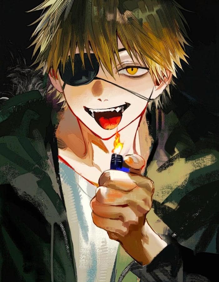 Chainsaw Man pfp denji with expressive anime mood