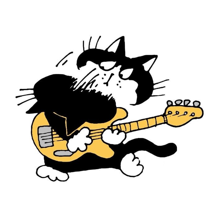 Character drawing for cartoon cat pfp