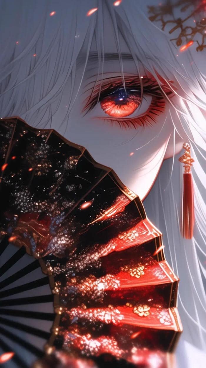 Character emotion conveyed only through eyes anime eye pfp