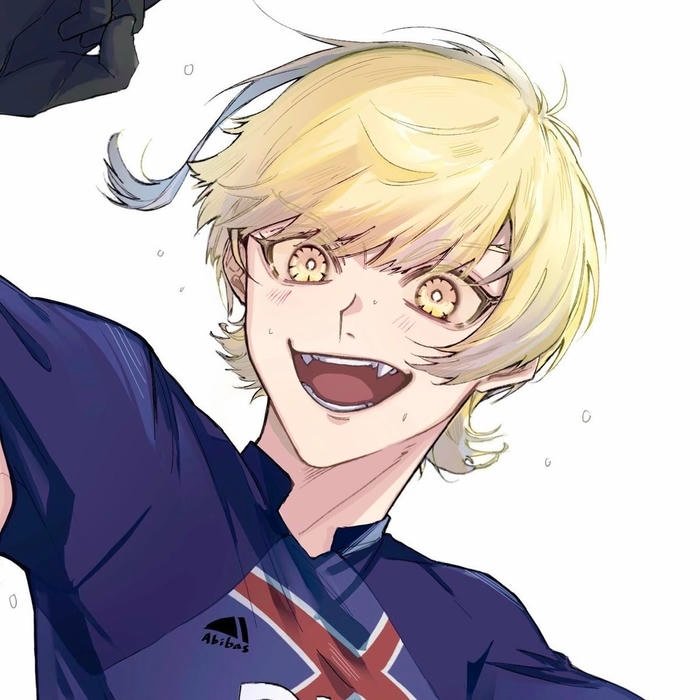 Cool color dominance in blue block anime pfp