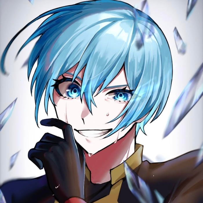 Crisp animation tone for blue block anime pfp