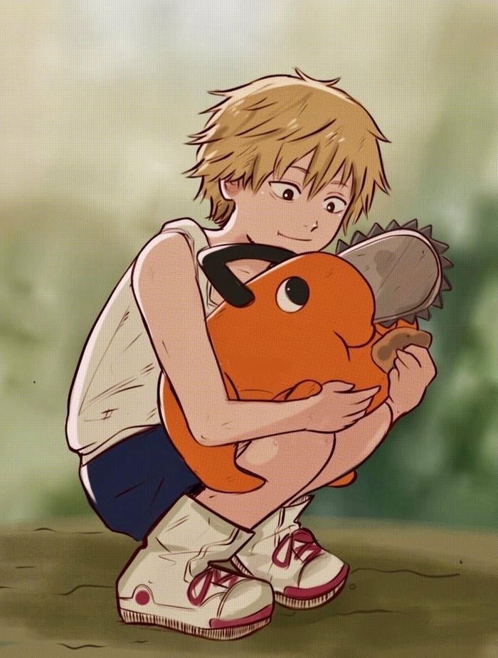 Denji chainsaw man pfp anime featuring close facial angle