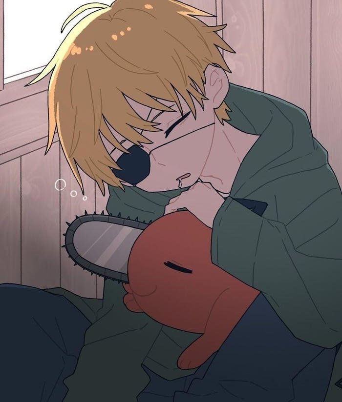 Denji chainsaw man pfp anime featuring emotional depth