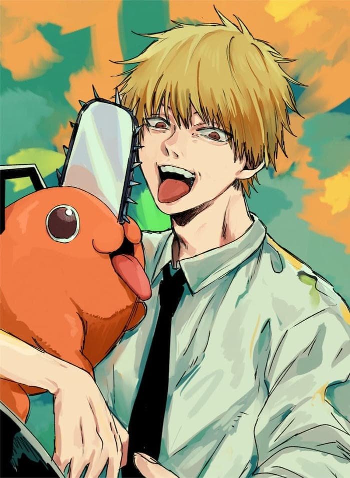 Denji pfp inspired by Chainsaw Man manga anime fusion