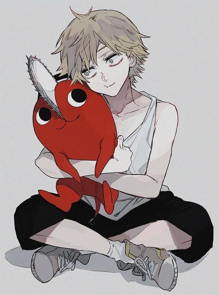 Denji pfp showing signature Chainsaw Man attitude