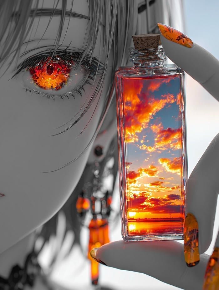 Distinct illustrated eyes forming anime eye pfp identity