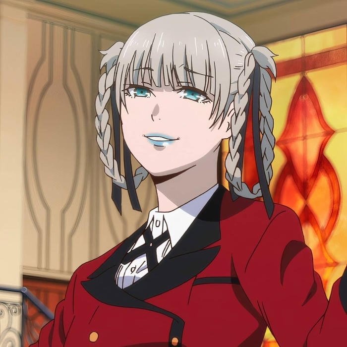 Dominance focused personality connected to anime pfp kakegurui