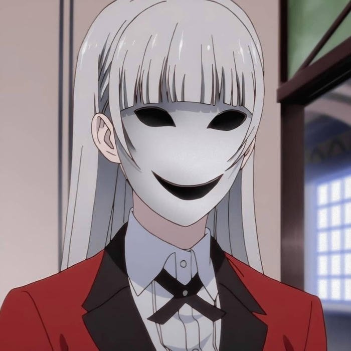 Emotional thrill pursuit reflected in anime pfp kakegurui