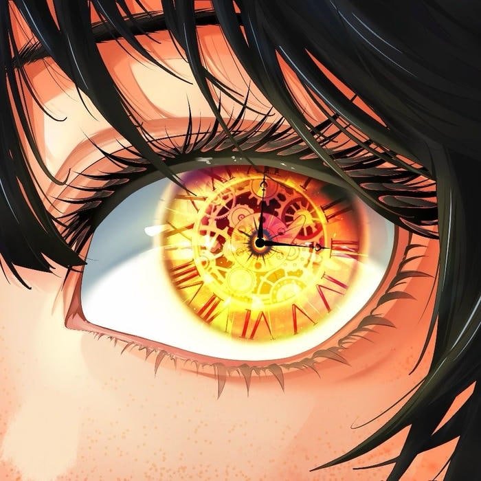 Expressive linework eye detail for anime eye pfp