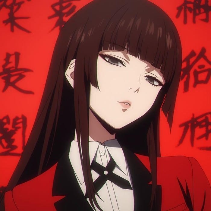 Extreme confidence swings associated with anime pfp kakegurui