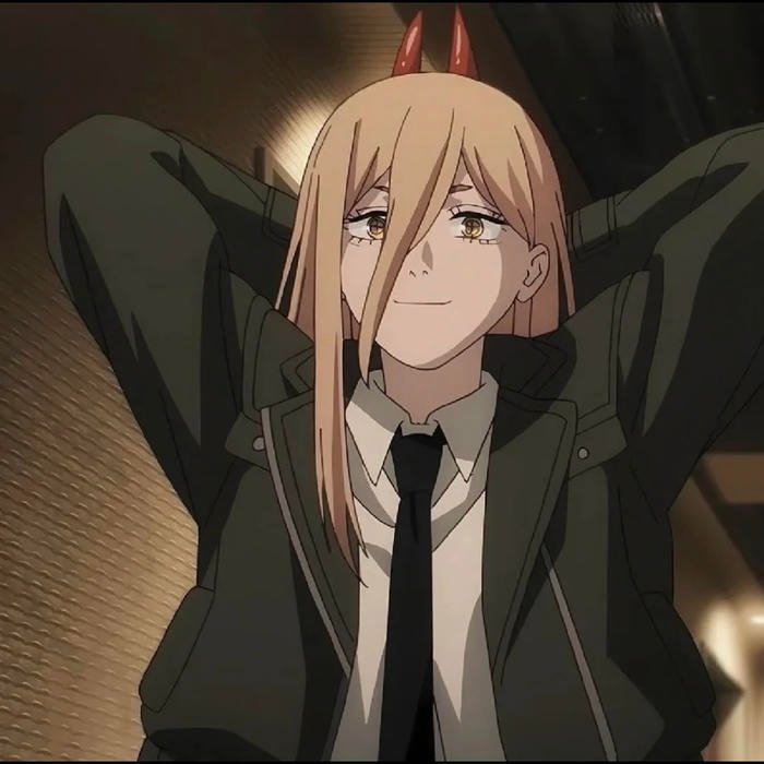 Fictional mindset represented through anime pfp chainsaw man