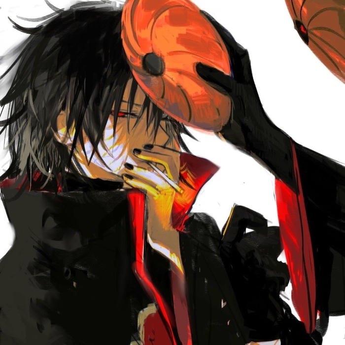 Fractured belief system carried by anime pfp obito