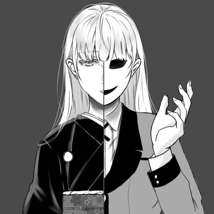 Game ruled character identity expressed through anime pfp kakegurui