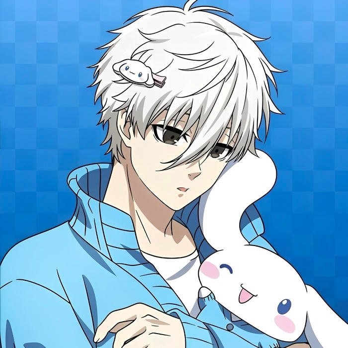 High energy football theme blue block anime pfp