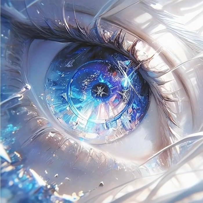 Iconic illustrated eyes representing anime eye pfp