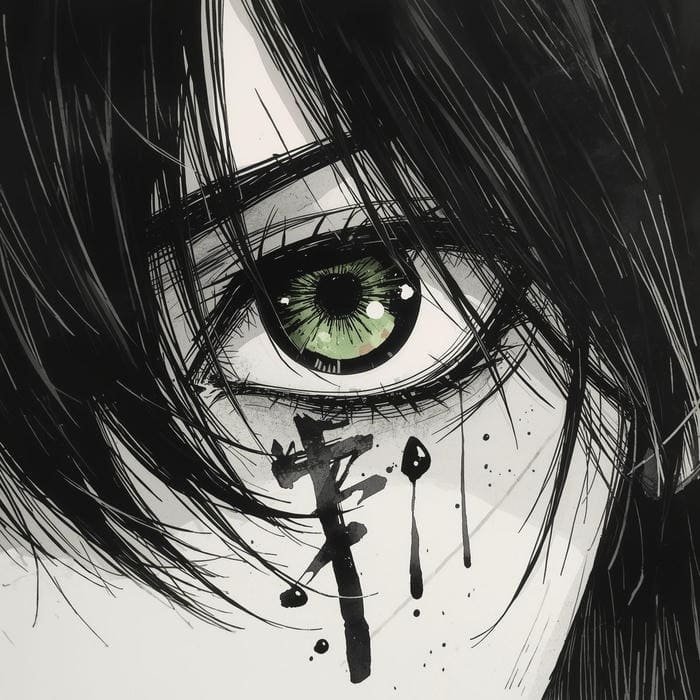 Illustrated eye concept fitting anime eye pfp style