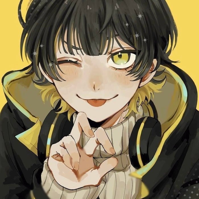 Intense match atmosphere blue block anime pfp