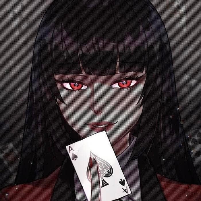Intense school setting influence within anime pfp kakegurui