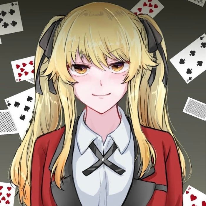 Manipulative social dynamic reflected in anime pfp kakegurui