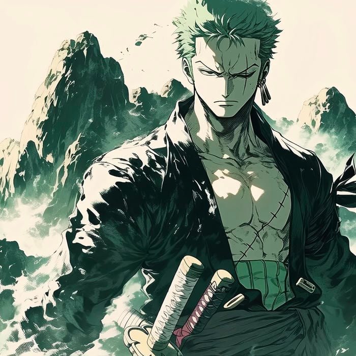 One Piece anime zoro pfp suitable for profile picture