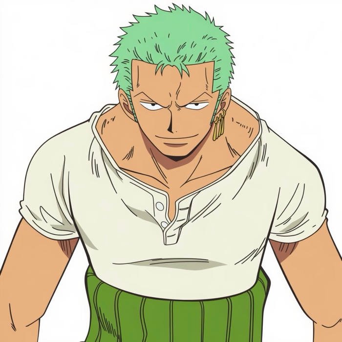 One Piece zoro anime pfp with iconic scar detail
