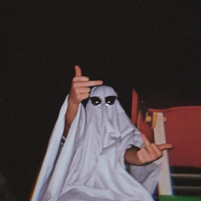 Online identity design using ghost aesthetic pfp