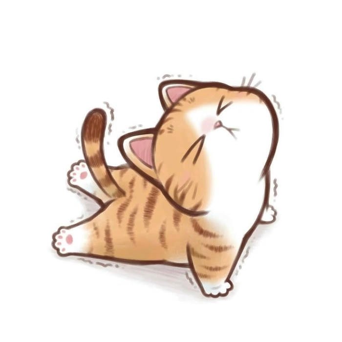 Playful cat cartoon pfp photo