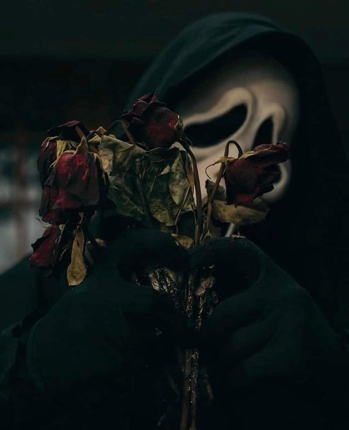 Profile image choice inspired by ghost aesthetic pfp