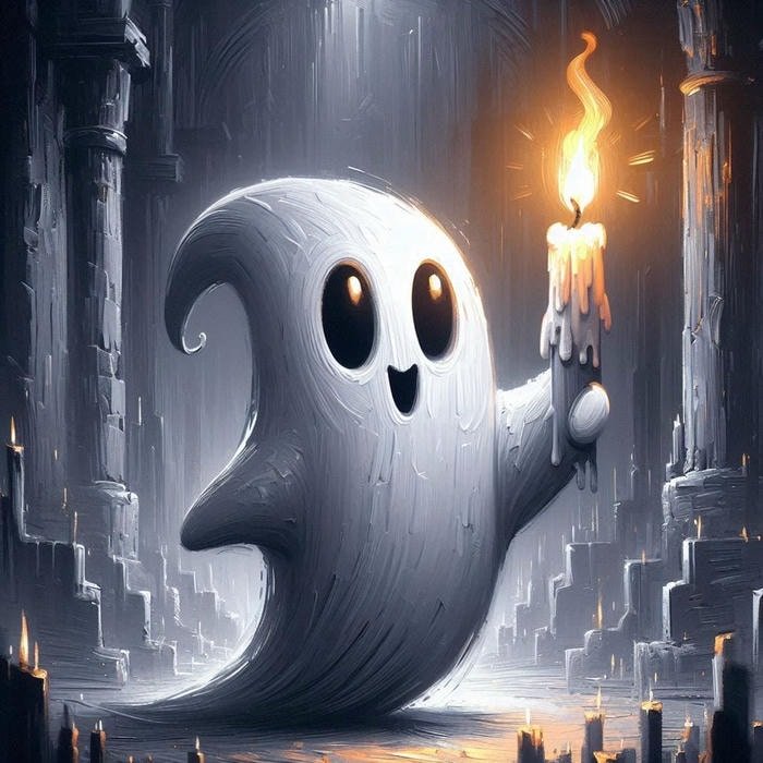 Profile image setup inspired by ghost aesthetic pfp