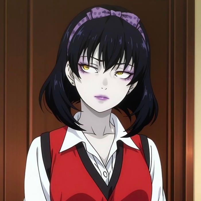 Psychological brinkmanship theme present in anime pfp kakegurui