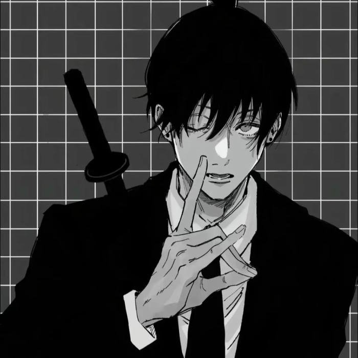 Psychological complexity hinted by anime pfp chainsaw man