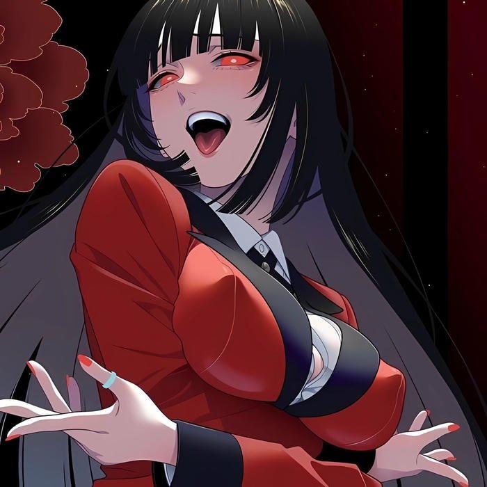 Risk loving character profile linked with anime pfp kakegurui