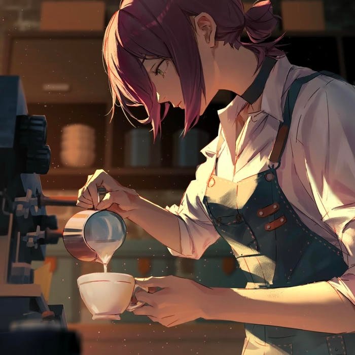 Sharp character impression inside anime pfp chainsaw man