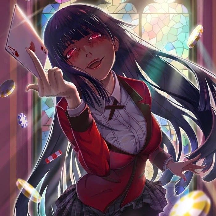 Strategic personality signal tied to anime pfp kakegurui