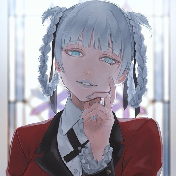 Strategic thinker identity shaped by anime pfp kakegurui
