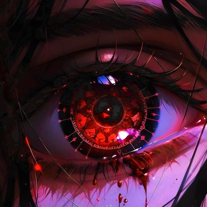 Symbol centered eye artwork adapted as anime eye pfp