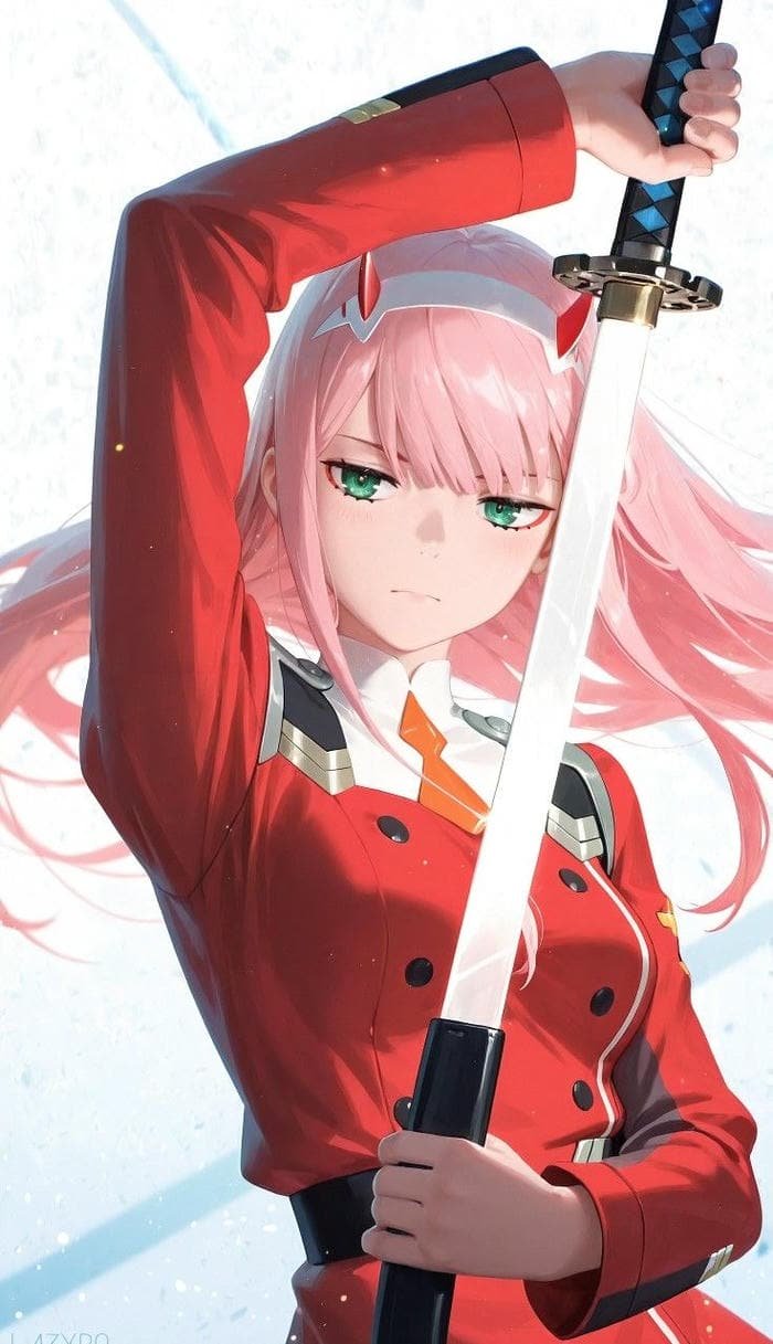 Zero two anime pfp emphasizing recognizable anime traits