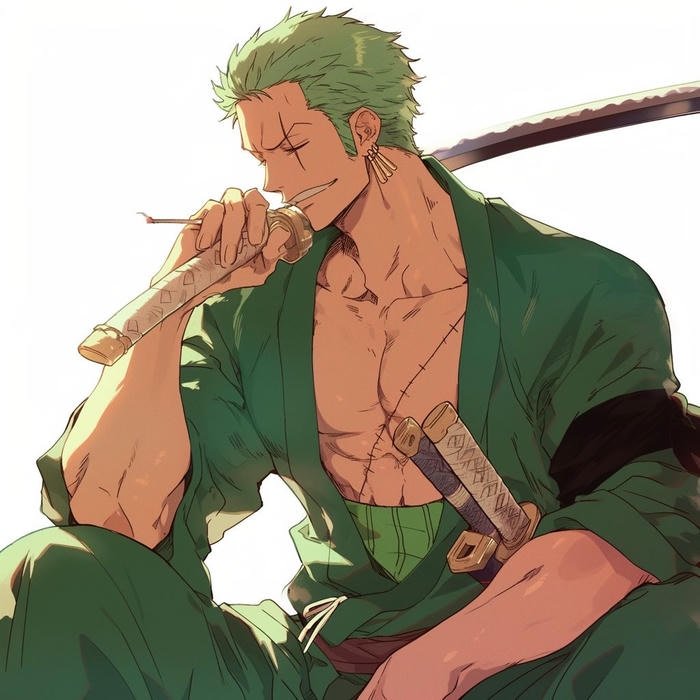 Zoro anime pfp associated with legendary pirate crew
