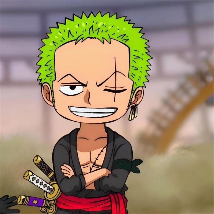 Zoro anime pfp focusing on fearless pirate role