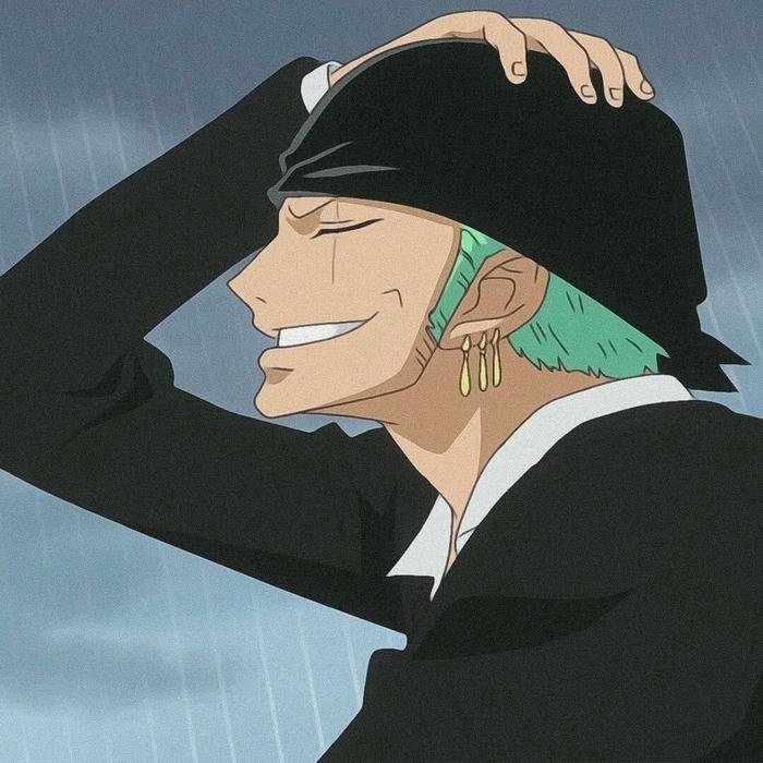 Zoro anime pfp presenting disciplined warrior presence