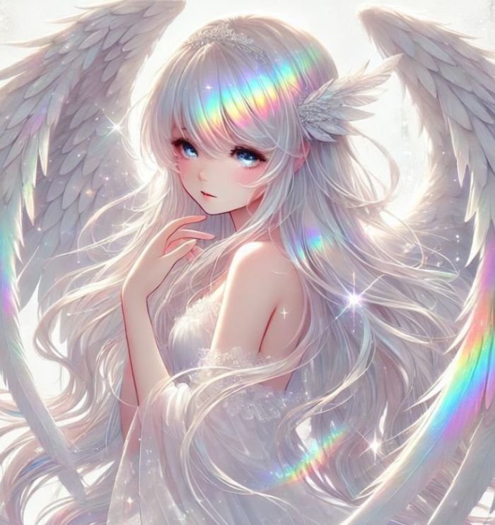 angel pfp expressing purity and calm emotion